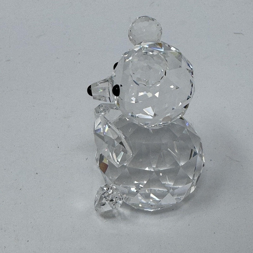 Swarovski Crystal Bear Figurine Clear Silver Crystal Retired With Box - Picture 5 of 12